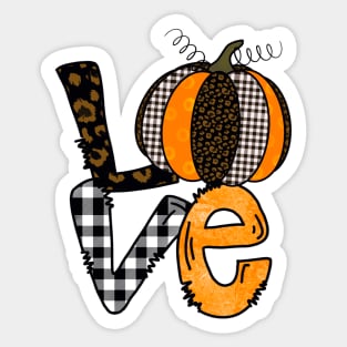 Love Fall Design Sticker